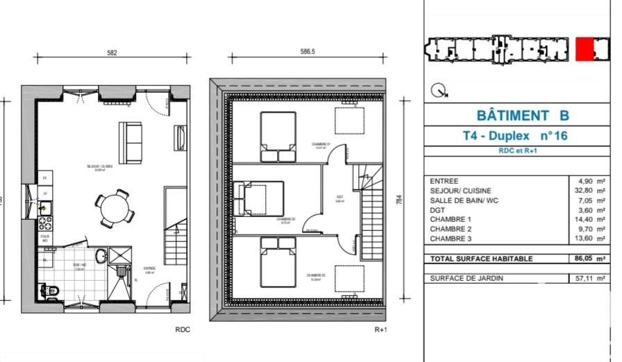 Photo 2 du bien - Vente maison à Caillouet-Orgeville (27120) : maison 4 pièces 87 m² - 1679032